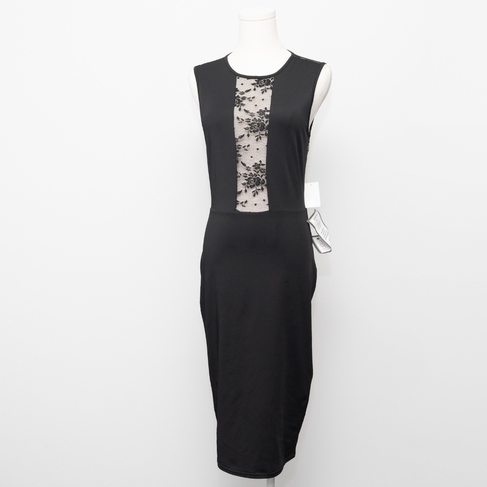 Bebe Sleeveless Lace Midi‎ Dress - Picture 2 of 10